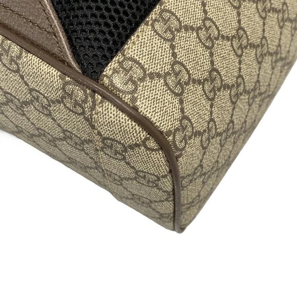 Auth GUCCI GG Supreme/Sherry/Animalier 442892 Beige Dark Brown Multi Leather - Picture 3 of 16